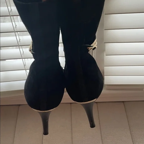 Burberry Black Heeled Boots